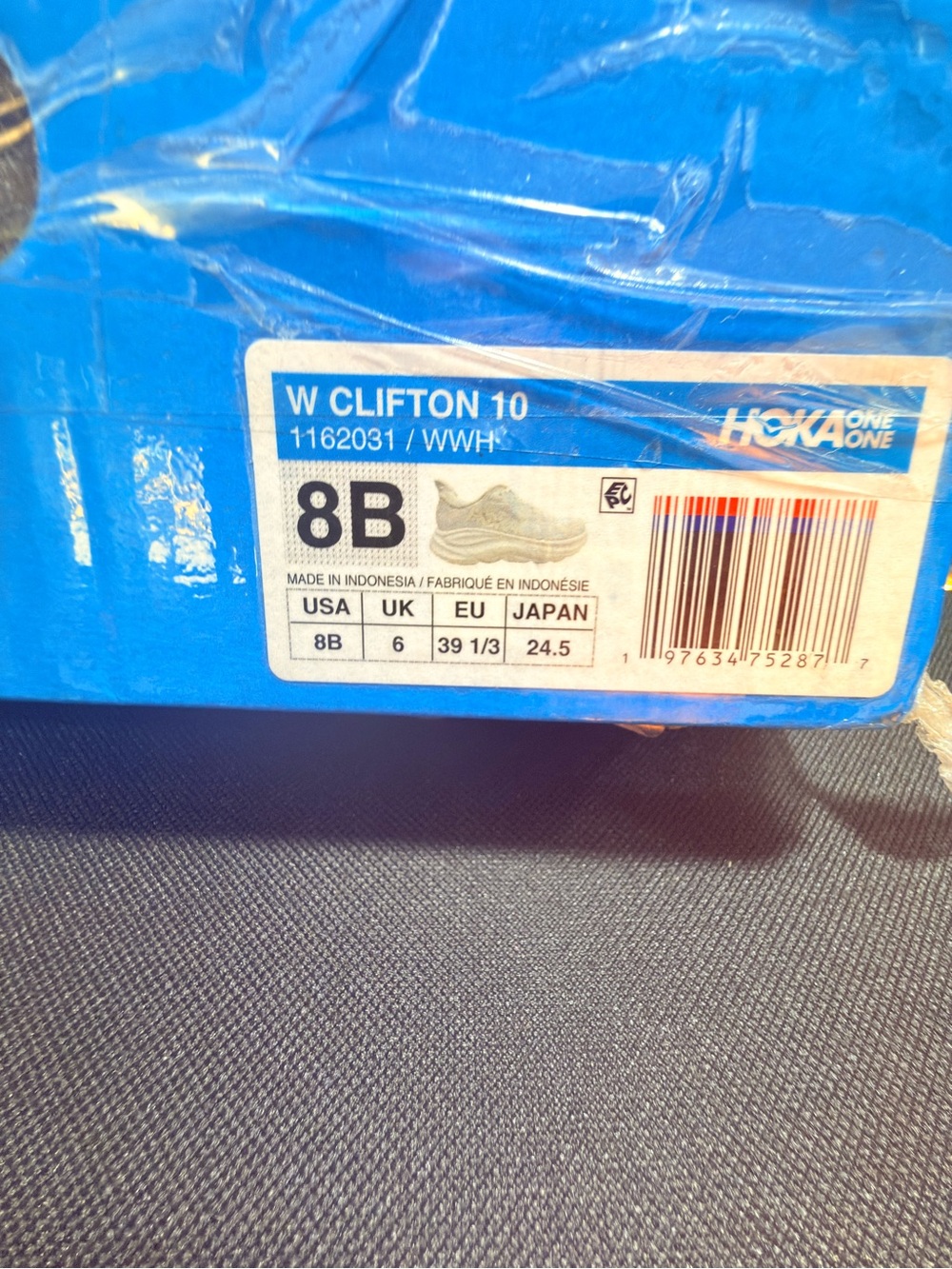 HOKA Clifton 10 Women’s Size 8B White Running Shoes New Damaged Box - Picture 7 of 8
